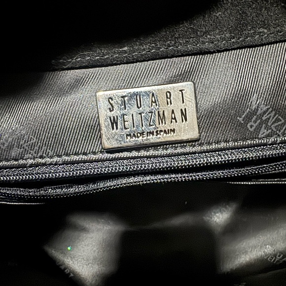 Stuart Weitzman Black and Tan Hobo Bag - Picture 5 of 12